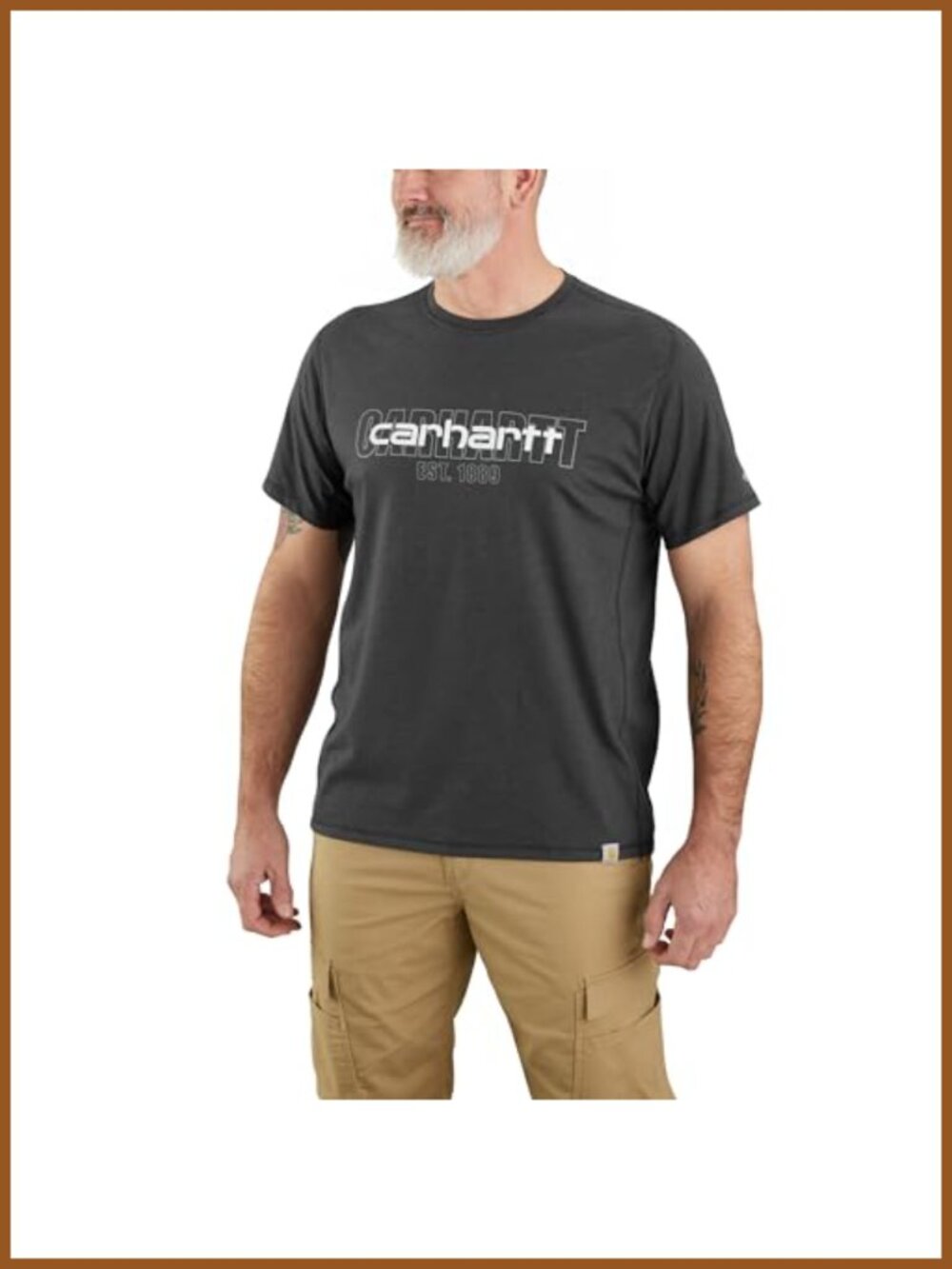 Force Relaxed Fit Midweight Short Sleeve Logo Graphic Work T-Shirt